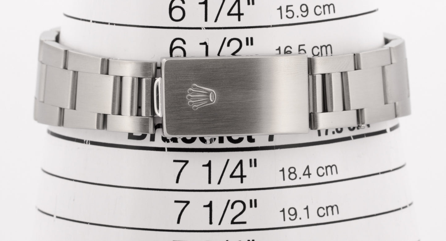 1997 Rolex Oyster Perpetual Air-King SILVER Smooth Steel OYSTER 34mm 14000 Watch