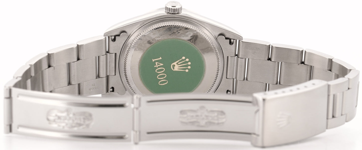 1997 Rolex Oyster Perpetual Air-King SILVER Smooth Steel OYSTER 34mm 14000 Watch