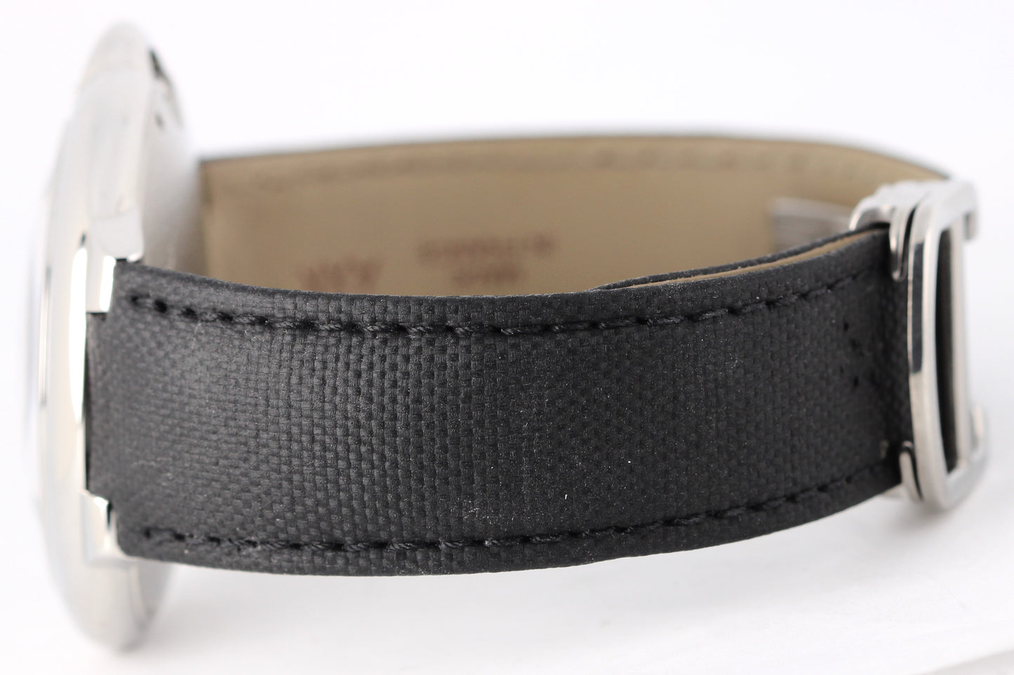 Cartier Ballon Bleu Steel Black Roman Numeral Guilloche 42mm 3765 Watch BOX