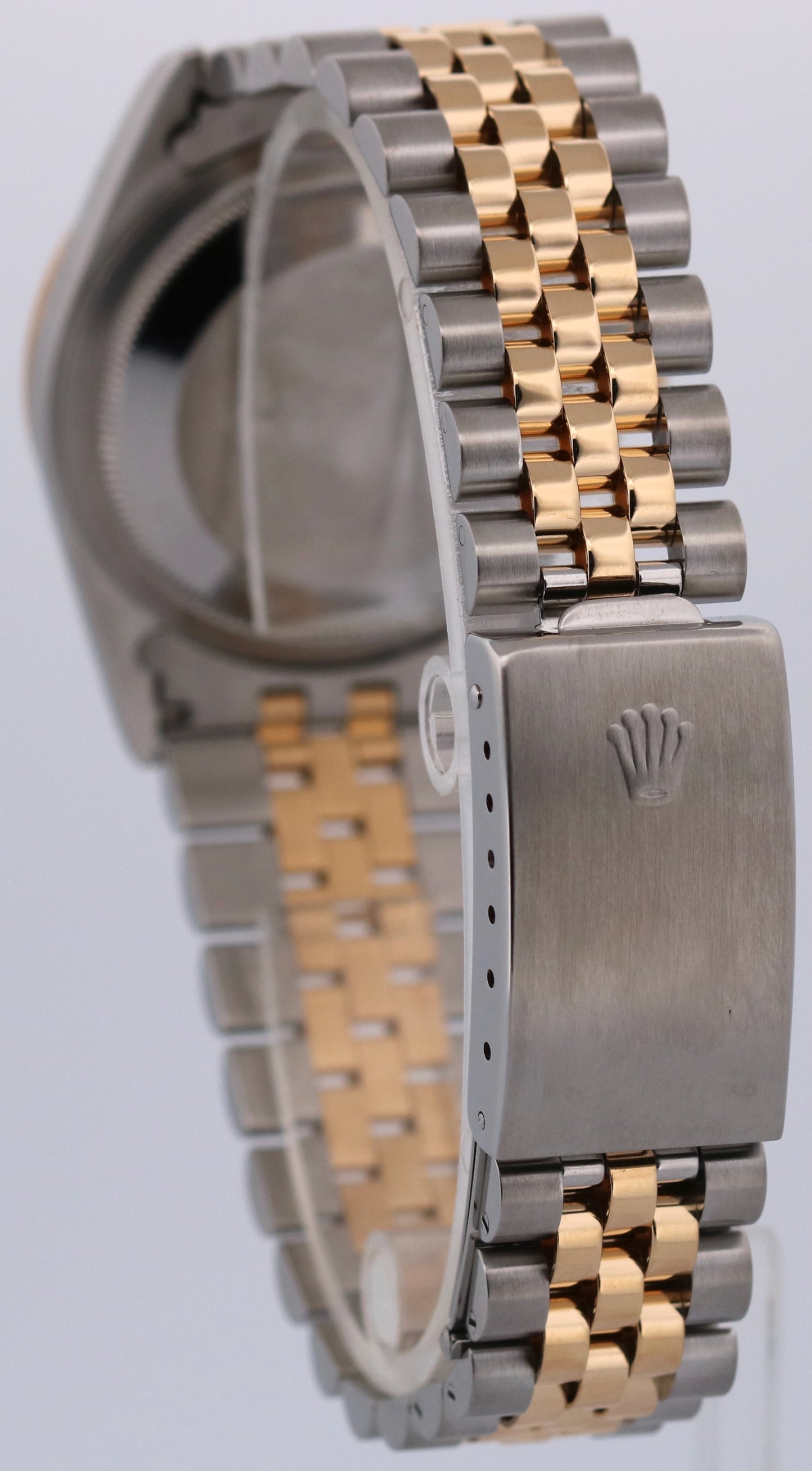 Rolex DateJust 36mm FACTORY CHAMPAGNE DIAMOND 18K Gold JUBILEE Steel 16233 Watch