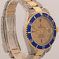 Rolex Submariner Date 40mm CHAMPAGNE DIAMOND Blue 18K Yellow Gold Steel 16613