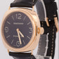 MINT Panerai Radiomir 18K ROSE GOLD Black Manual Leather PAM 231 45mm PAM00231