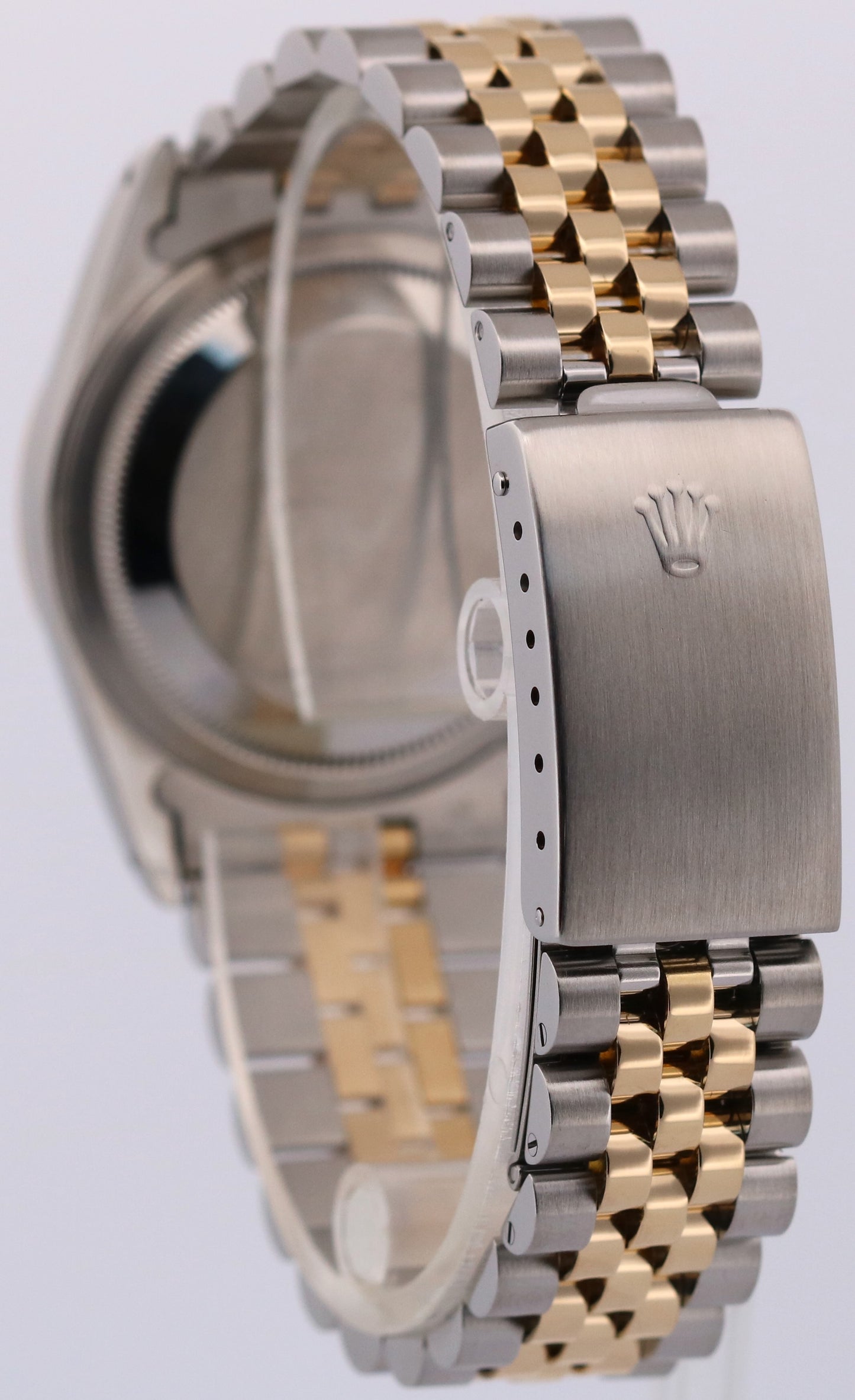 Rolex DateJust 36mm  CHAMPAGNE DIAMOND 18K Yellow Gold JUBILEE Steel 16233 Watch