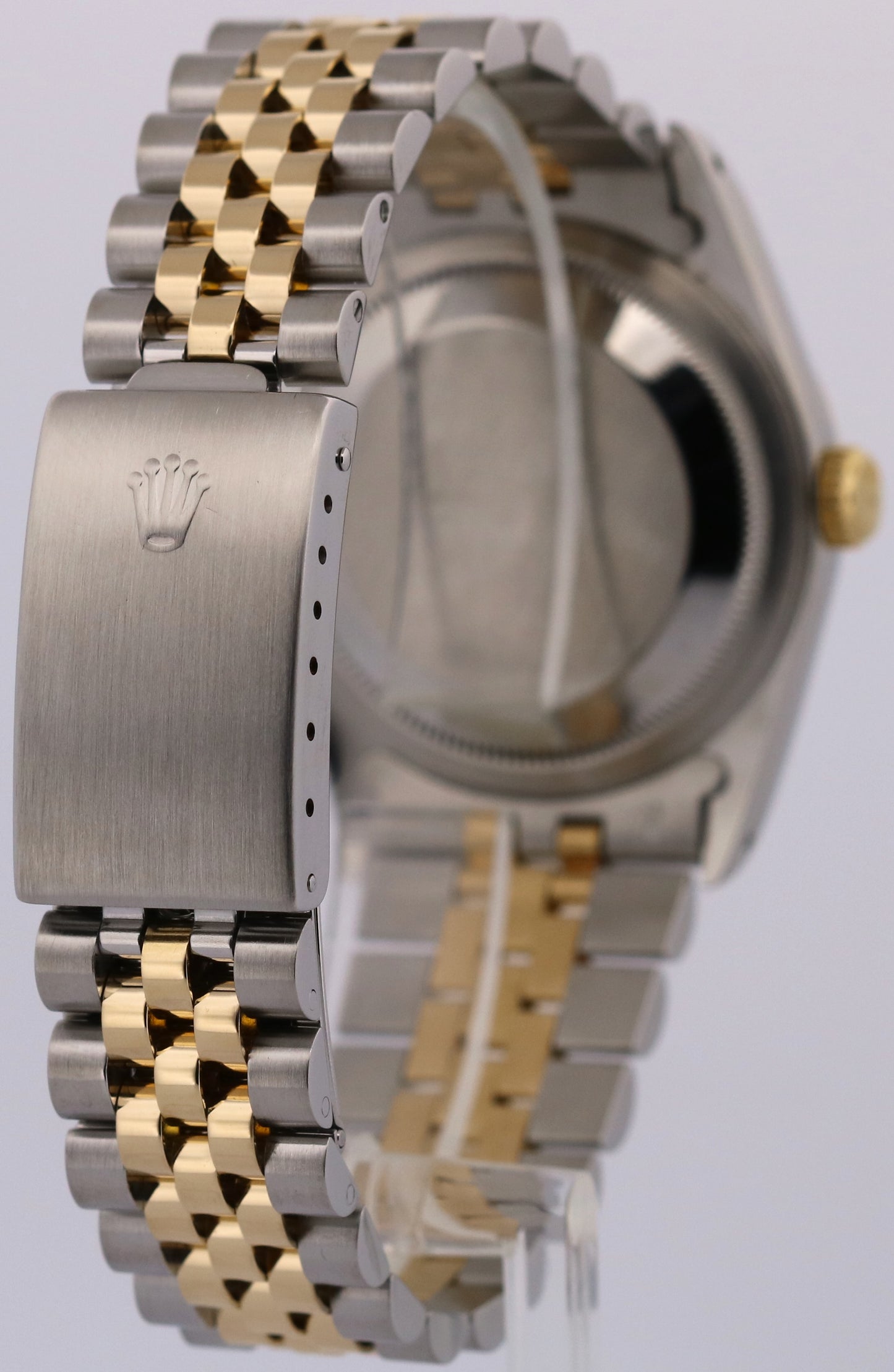 Rolex DateJust 36mm  CHAMPAGNE DIAMOND 18K Yellow Gold JUBILEE Steel 16233 Watch