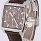 Tag Heuer Monaco SQUARE Stainless Steel Brown 38mm CW2114 Leather Watch