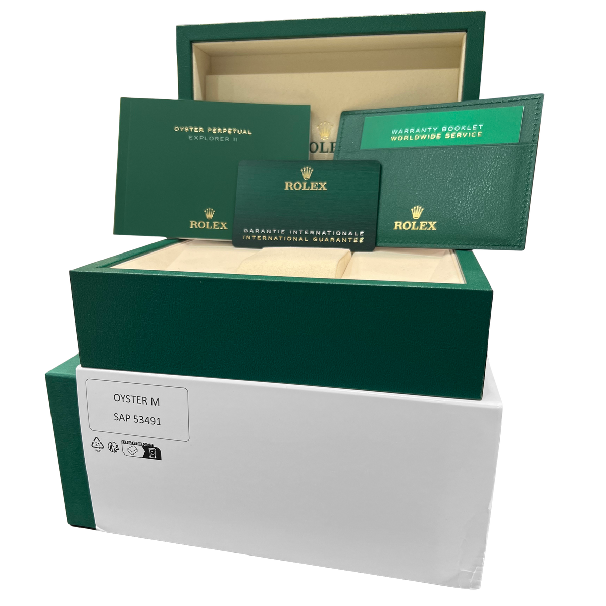 New 2026 Rolex Explorer II 226570 White Stainless Steel 42mm Watch Box Papers