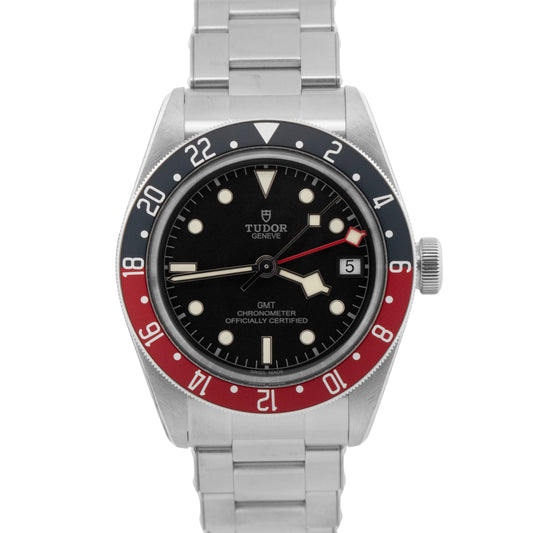 NEW STICKERED 2021 Tudor Black Bay 41 GMT 41mm PEPSI Red Blue 79830 RB Watch BOX