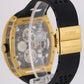 Zeroo Time T4 THE ARCHER Skeleton Tourbillon Gold Steel 41mm x 48mm Rubber Watch