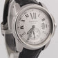 MINT Cartier Calibre SILVER ROMAN Stainless Leather 42mm 3299 / W7100013 Watch