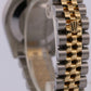 PAPERS Rolex DateJust FACTORY BLACK DIAMOND 18K Steel JUBILEE 31mm 178273 BOX