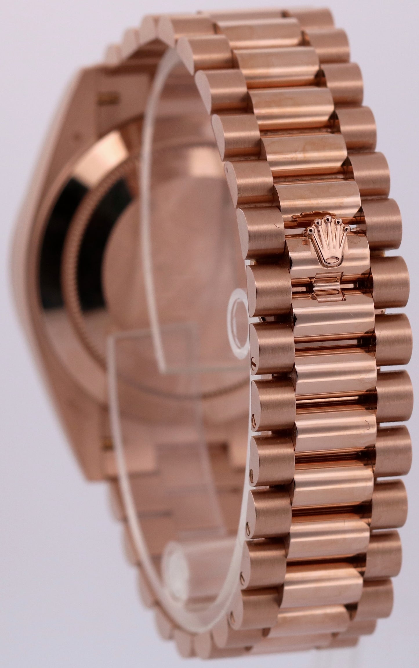 2024 PAPERS Rolex Day-Date President 40mm OLIVE GREEN 18K Rose Gold 228235 BOX