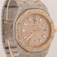 Audemars Piguet Royal Oak PAVE DIAMOND BAGUETTE Steel 18K Rose Gold 41mm 15400SR