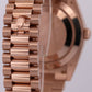 2024 PAPERS Rolex Day-Date President 40mm OLIVE GREEN 18K Rose Gold 228235 BOX