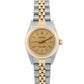 Rolex Oyster Perpetual 24mm CHAMPAGNE 18K Yellow Gold Steel JUBILEE 76193 Watch