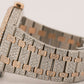 Audemars Piguet Royal Oak PAVE DIAMOND BAGUETTE Steel 18K Rose Gold 41mm 15400SR