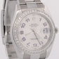 Rolex DateJust II SILVER DIAMOND Arabic Stainless Steel Oyster 41mm Watch 116334