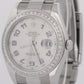 Rolex DateJust II SILVER DIAMOND Arabic Stainless Steel Oyster 41mm Watch 116334