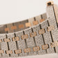 Audemars Piguet Royal Oak PAVE DIAMOND BAGUETTE Steel 18K Rose Gold 41mm 15400SR
