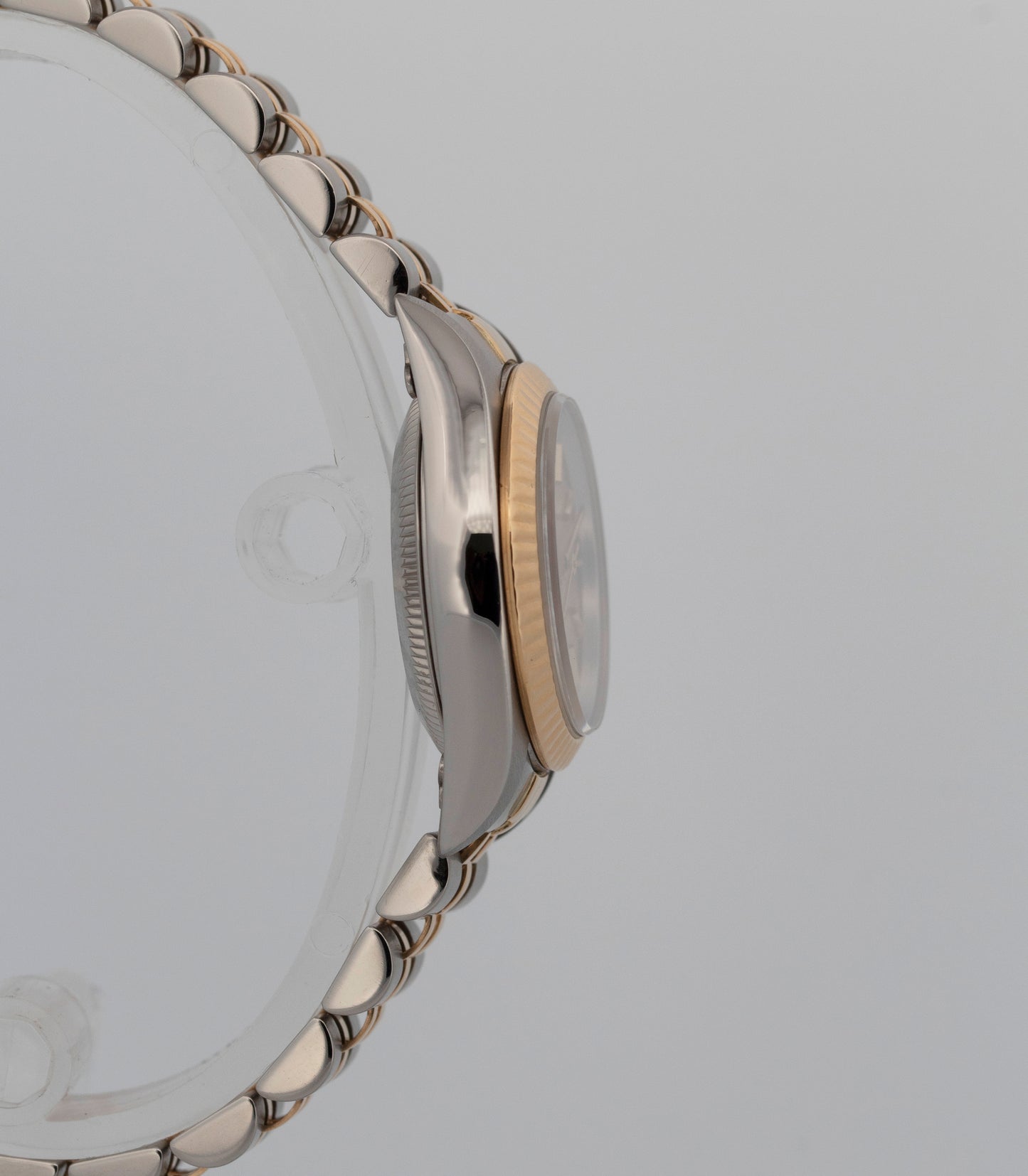 Rolex Oyster Perpetual 24mm CHAMPAGNE 18K Yellow Gold Steel JUBILEE 76193 Watch