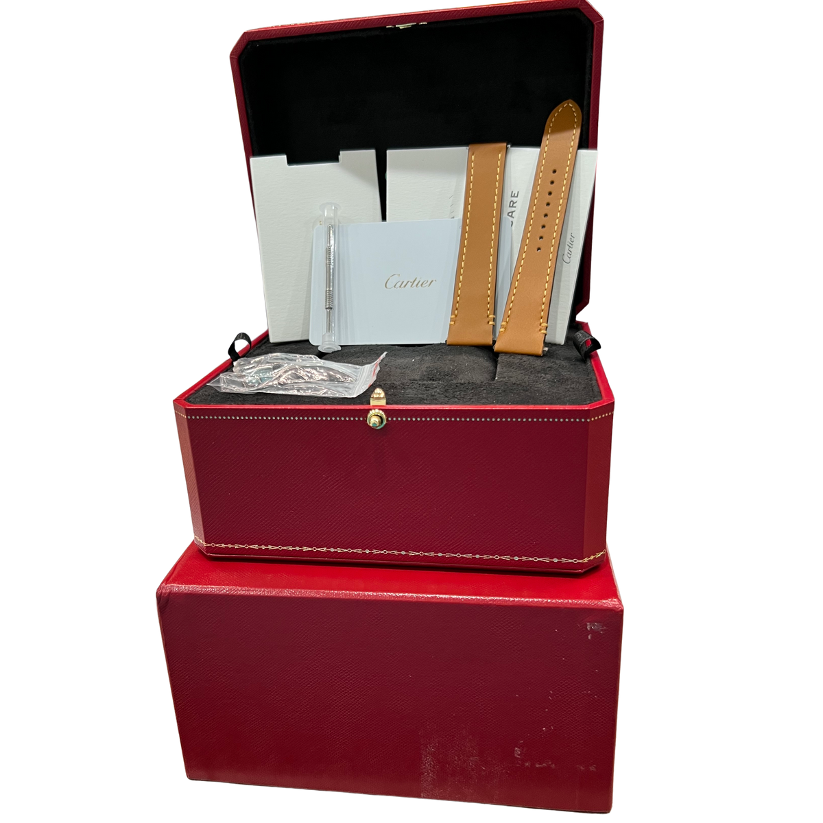 2026 Cartier Santos de Cartier Medium 4075 / WSSA0029 White 35.1mm Box Papers