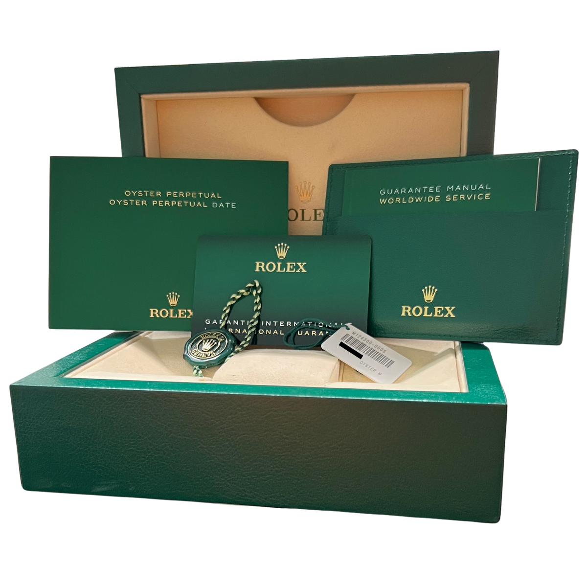 2021 Rolex Oyster Perpetual 124300 Green Steel 41mm Watch Box Papers