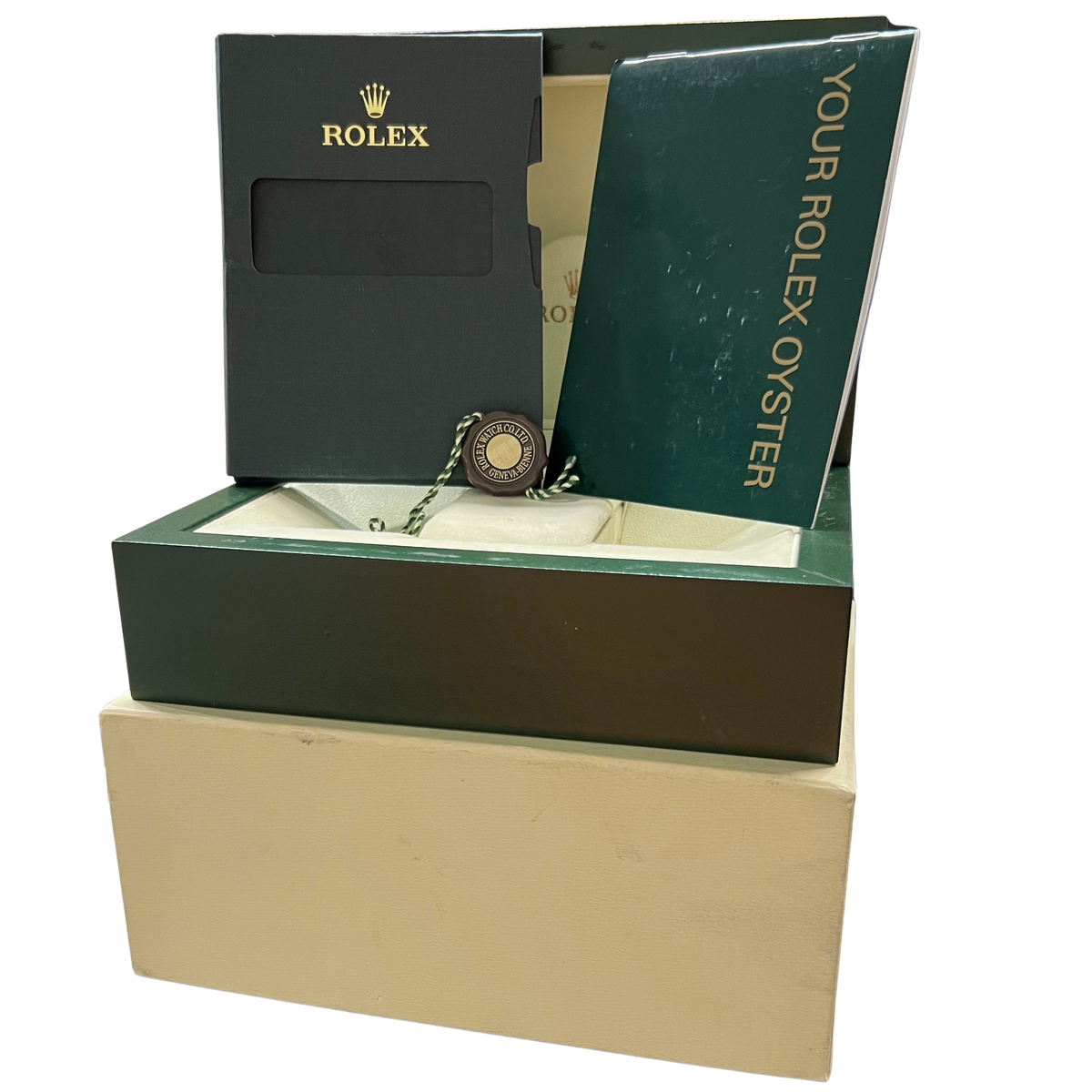 Rolex Submariner Date 16610 Black Rehaut Stainless Steel 40mm Oyster Watch Box