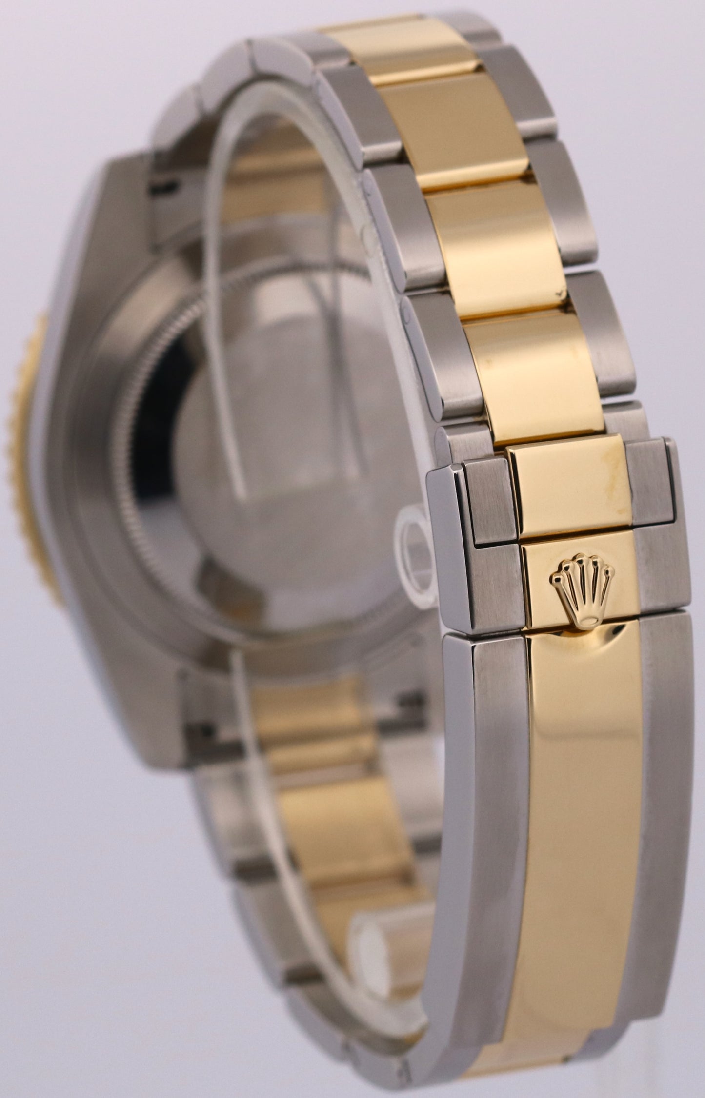 Rolex Submariner Date Ceramic BLUE 40mm 18K Yellow Gold Steel 116613 LB Watch