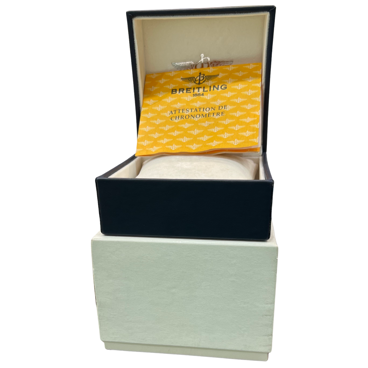 Breitling Superocean 42 A17360 Orange Stainless Steel 42mm Watch Box Papers