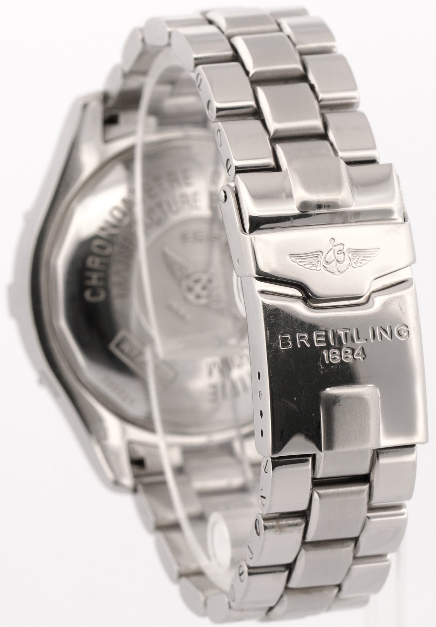 2004 PAPERS Breitling SuperOcean 42mm BLACK Steel Automatic A17360 Watch BOX