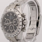 UNPOLISHED 2006 PAPERS Rolex Daytona Cosmograph BLACK Stainless 116520 40mm BOX