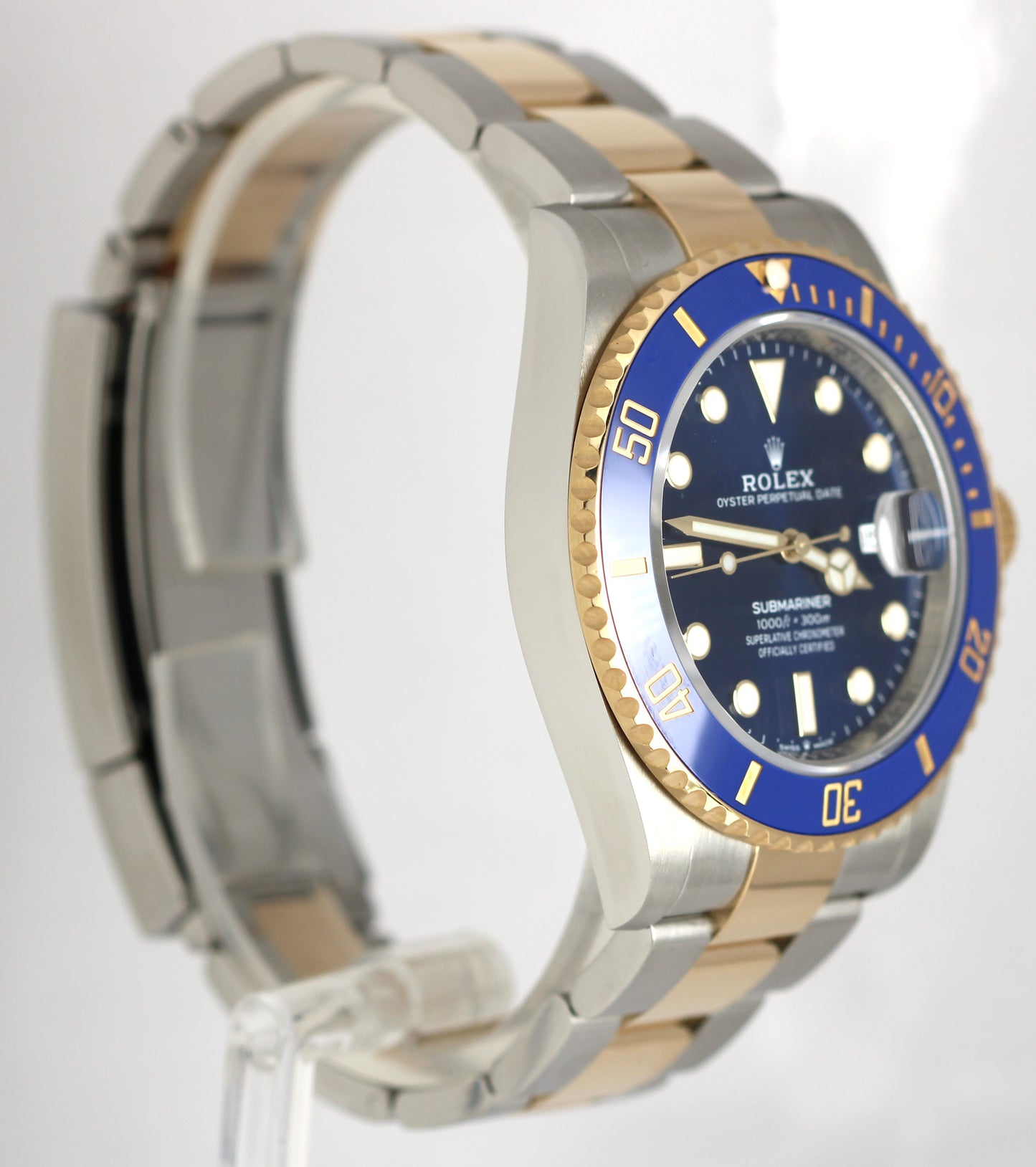 2020 PAPERS Rolex Submariner Date Two-Tone 18k Gold Blue 41mm 126613LB Watch BOX