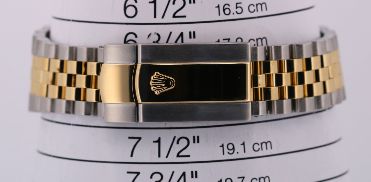 Rolex DateJust 41 SILVER 18K Yellow Gold Two-Tone Steel 41mm JUBILEE 126333