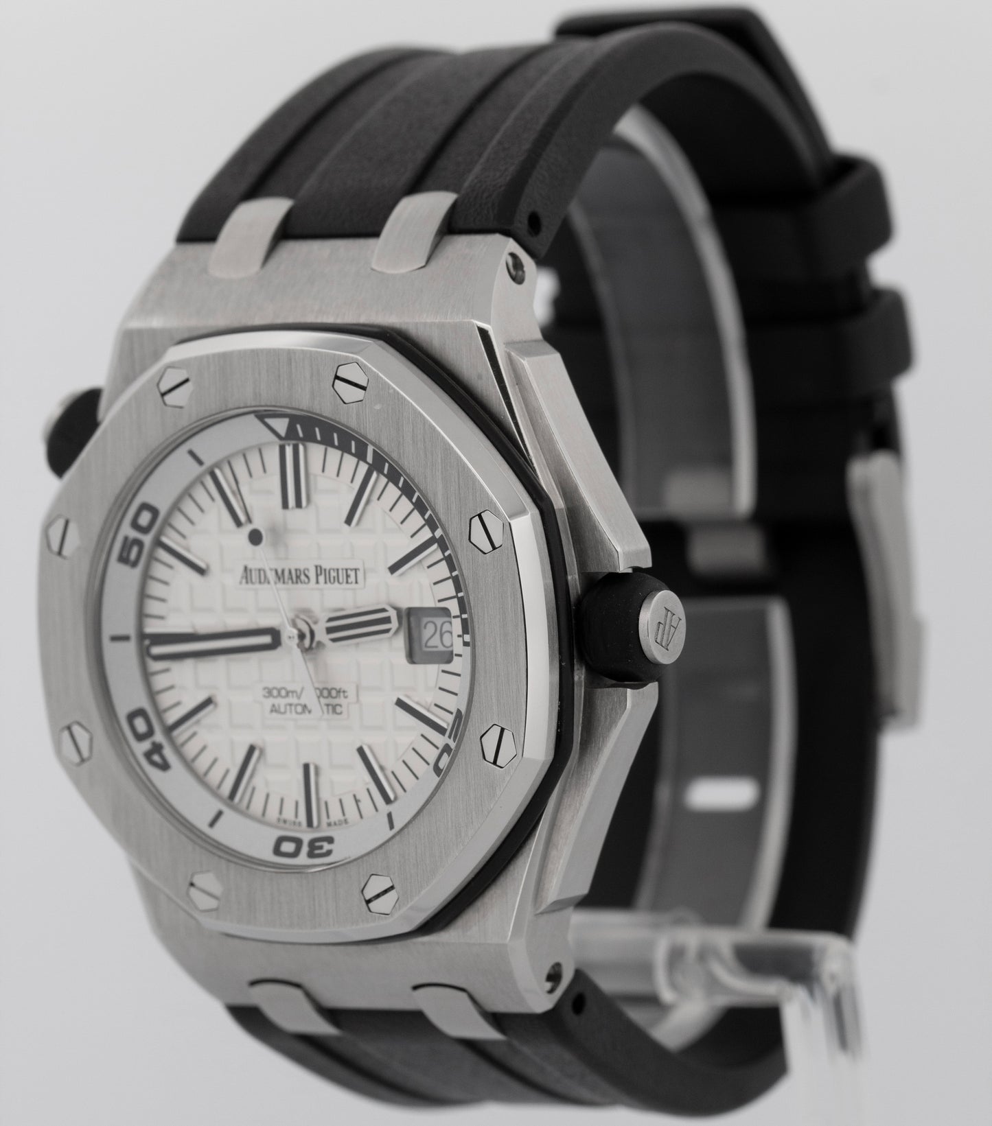 2017 PAPERS Audemars Piguet Royal Oak Offshore WHITE 42mm 15710ST.OO.A010CA.01