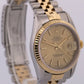 1993 Rolex DateJust 36mm CHAMPAGNE 18K Yellow Gold Stainless Steel JUBILEE 16233