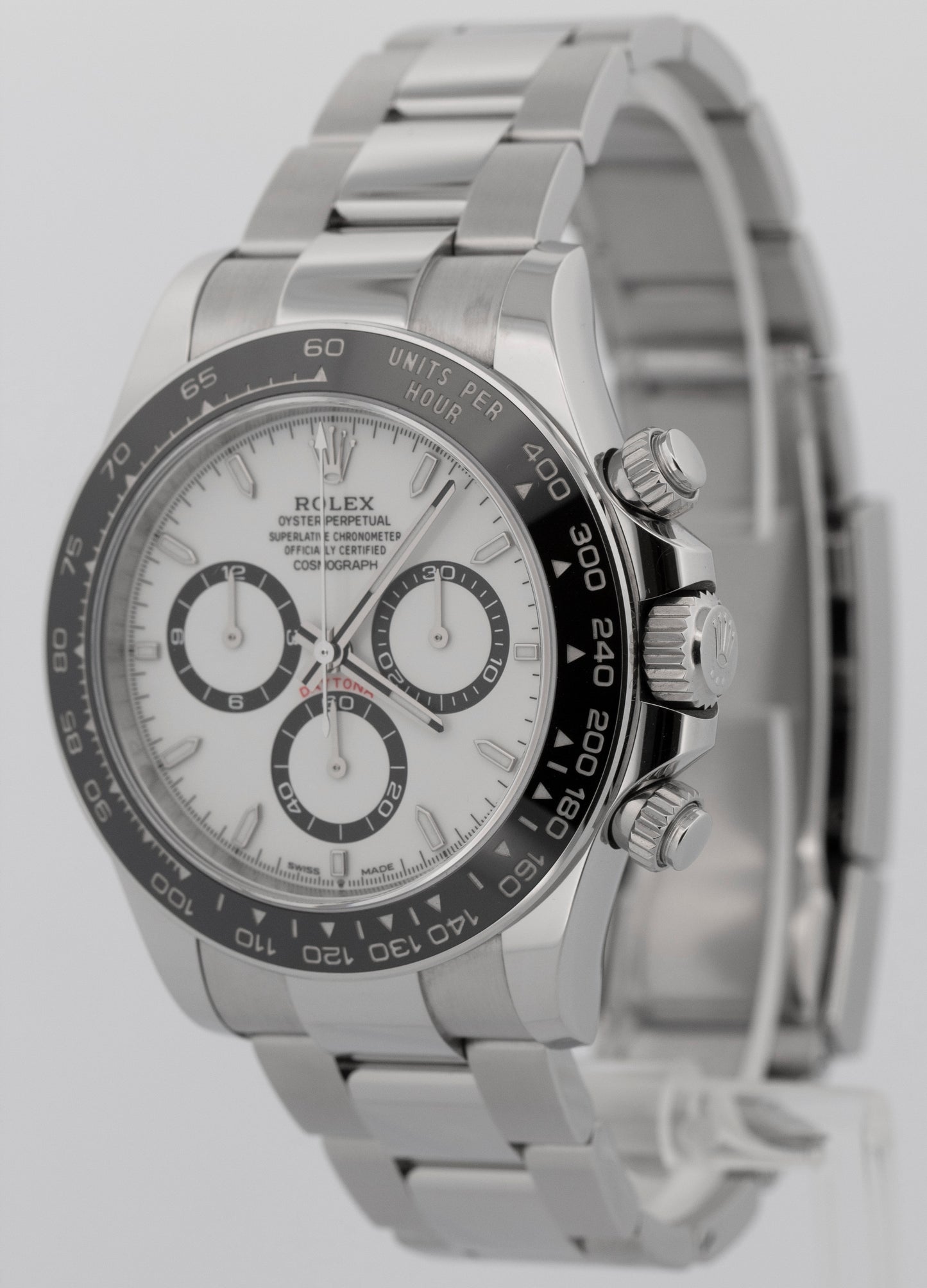 2025 PAPERS Rolex Daytona Cosmograph WHITE PANDA Steel 40mm 126500 LN Watch BOX