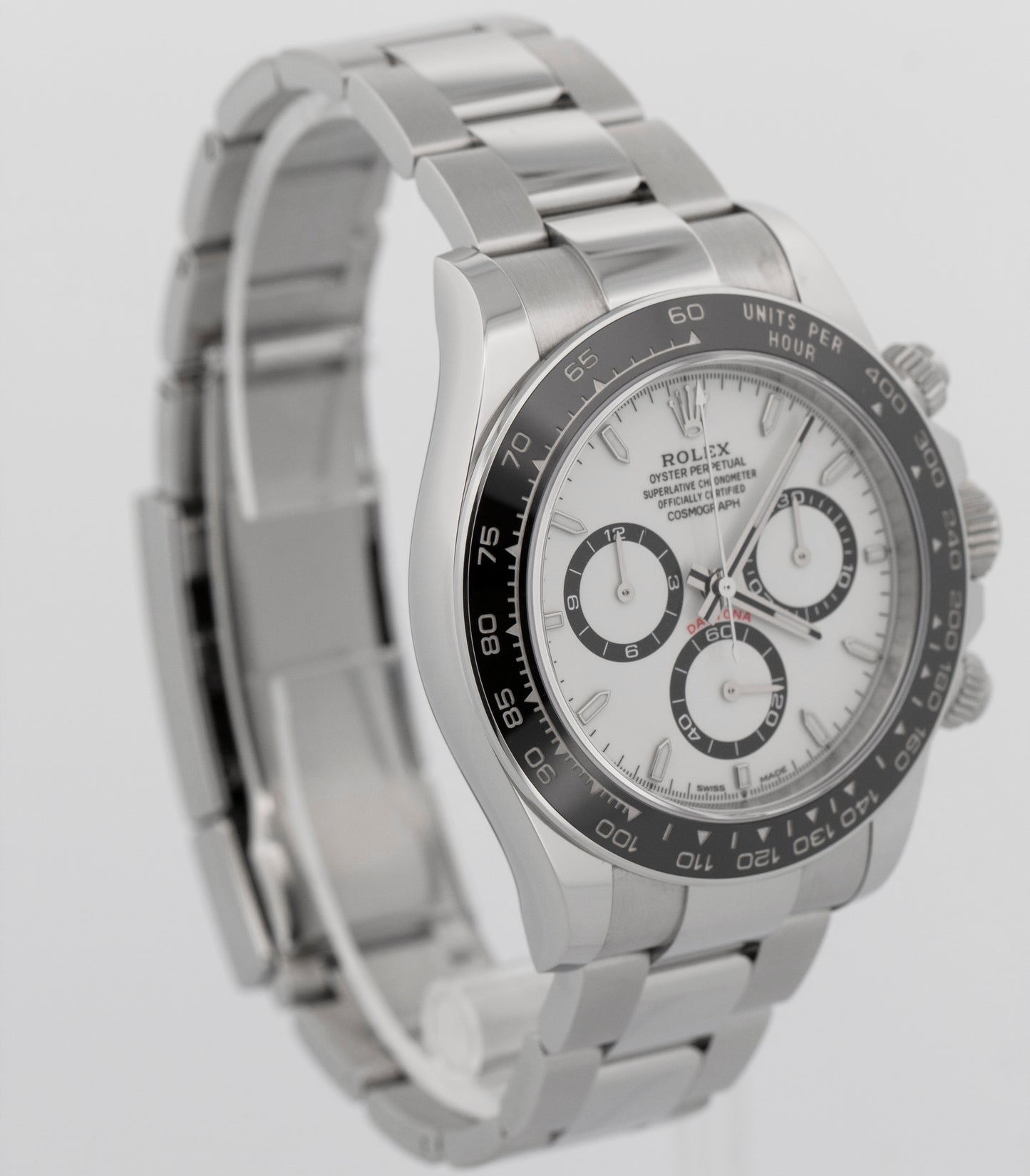 2025 PAPERS Rolex Daytona Cosmograph WHITE PANDA Steel 40mm 126500 LN Watch BOX