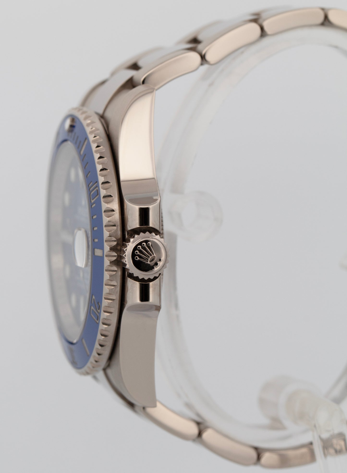 Rolex Submariner Date 18K White Gold SMURF Blue Ceramic 40mm 116619 LB Watch