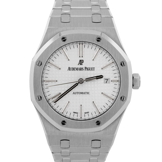 Audemars Piguet Royal Oak White Stainless Steel 41mm Watch 15400ST.OO.1220ST.02