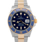 2021 PAPERS Rolex Submariner Date BLUE Two-Tone Gold 41mm 126613 LB Watch BOX