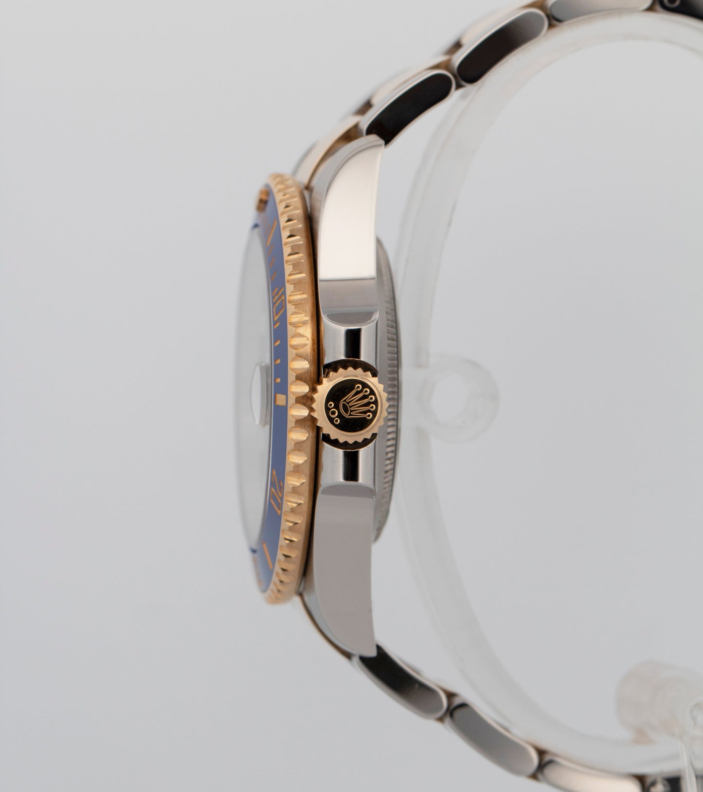 Rolex Submariner Date 18K Yellow Gold Steel BLUE Ceramic 40mm 116613 LB Watch