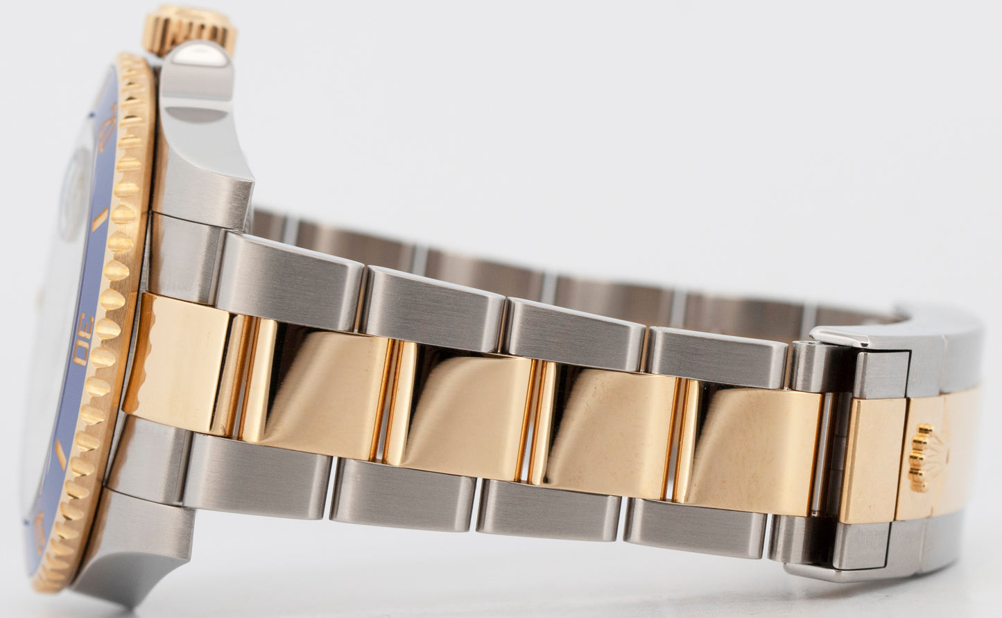 Rolex Submariner Date 18K Yellow Gold Steel BLUE Ceramic 40mm 116613 LB Watch