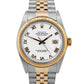 PAPERS Rolex DateJust 36mm White Two-Tone 18K Yellow Gold JUBILEE 16013 BOX
