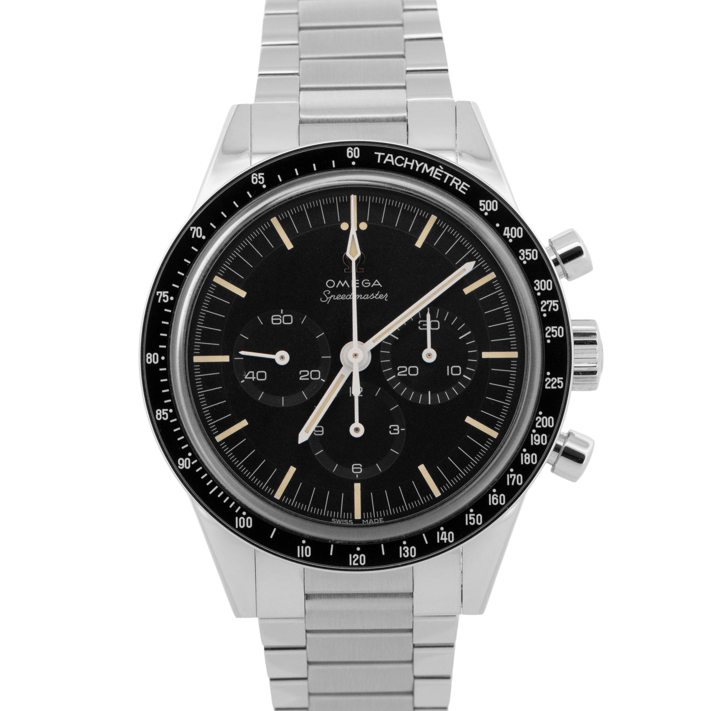 NEW 2025 PAPERS Omega Speedmaster ED WHITE BLACK 39.7mm 311.30.40.30.01.001 BOX