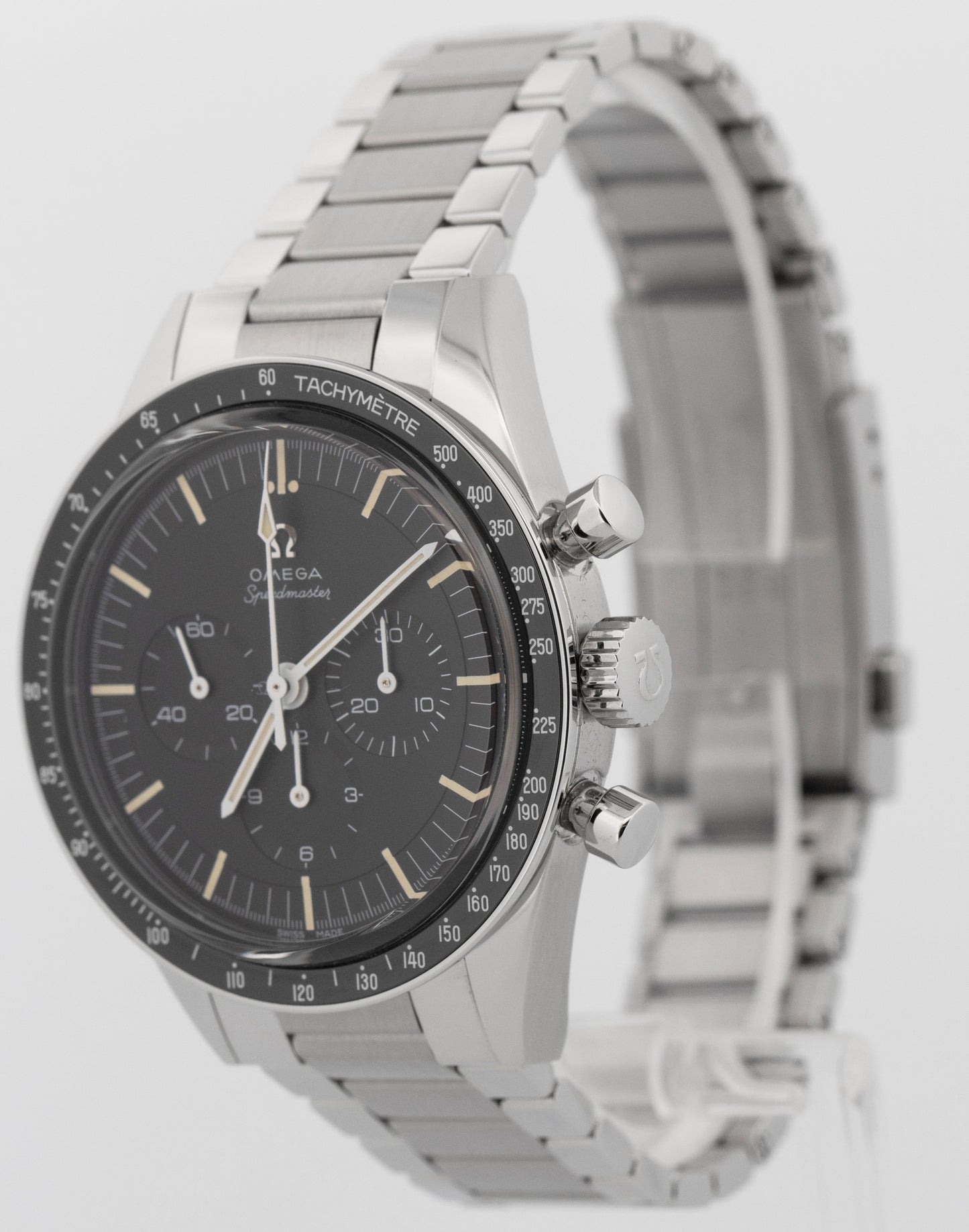 NEW 2025 PAPERS Omega Speedmaster ED WHITE BLACK 39.7mm 311.30.40.30.01.001 BOX