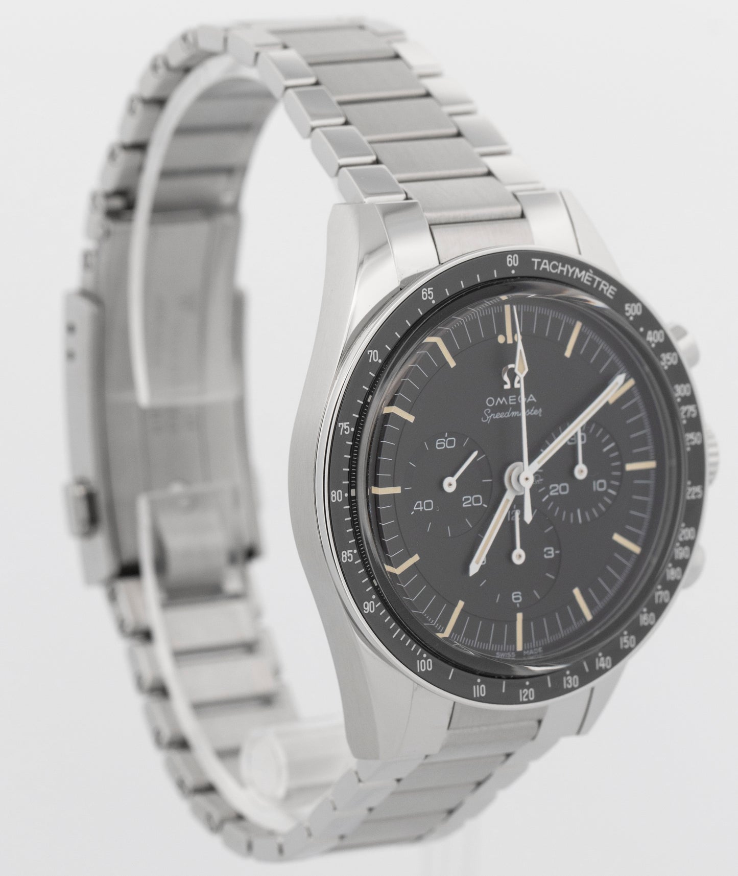 NEW 2025 PAPERS Omega Speedmaster ED WHITE BLACK 39.7mm 311.30.40.30.01.001 BOX