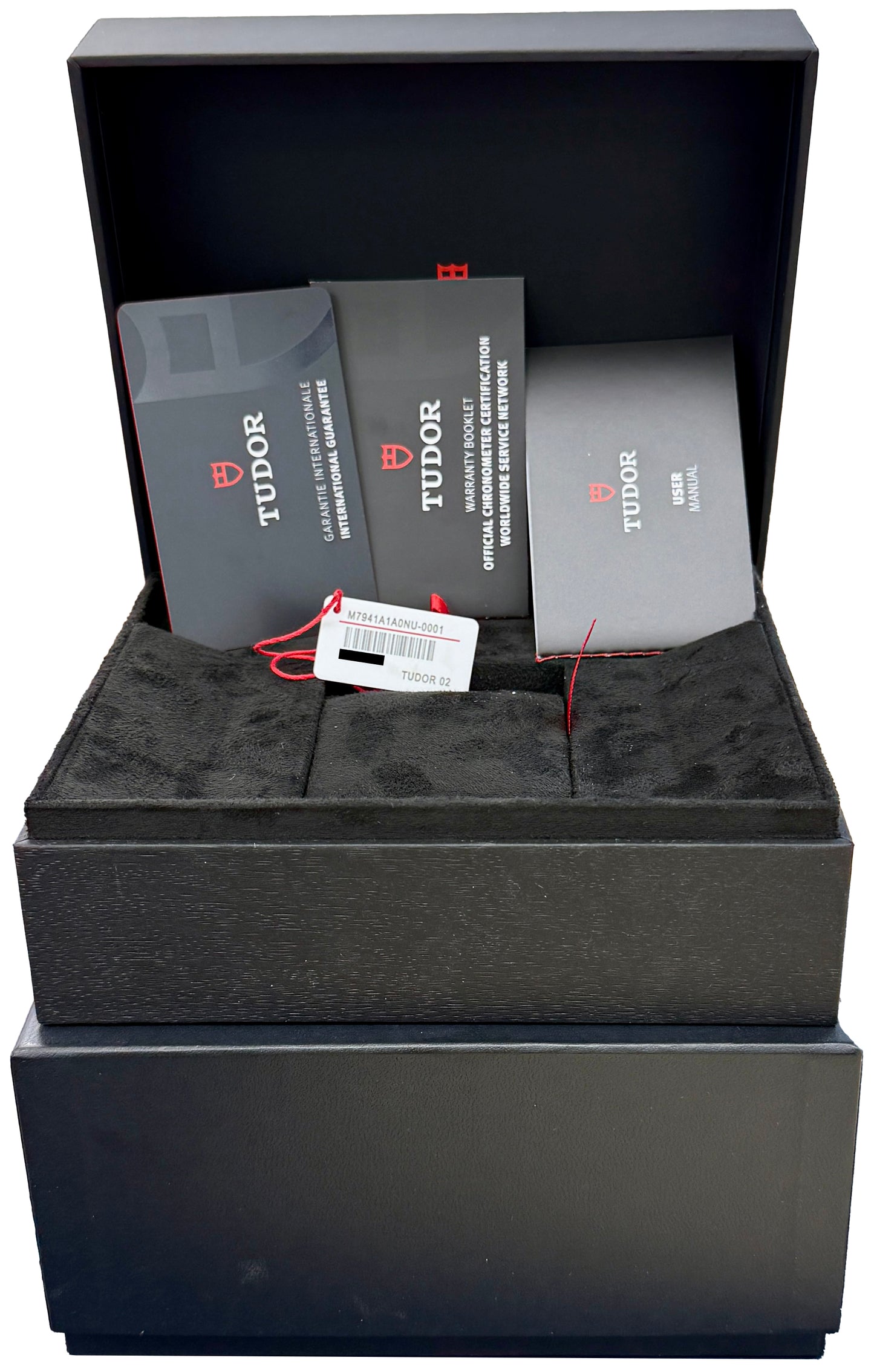 2025 PAPERS Tudor Black Bay Stainless Steel Rubber 41mm Watch 7941A1A0NU BOX