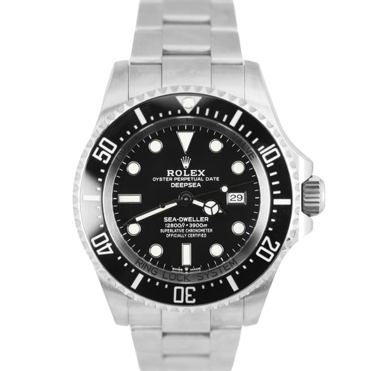 UNPOL. 2023 Rolex Sea-Dweller Deepsea PAPERS Steel Black 44mm 126660 Watch
