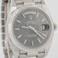 MINT PAPERS Rolex Day-Date President GRAY TAPESTRY 18K Gold 40mm 228239 BOX