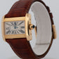 Cartier Tank Divan Mini WHITE 18K Yellow Gold 31.5mm 2601 / W6300356 Watch