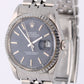 VINTAGE Rolex Datejust Stainless Steel Blue Pie Pan 36mm 1600 Jubilee Watch